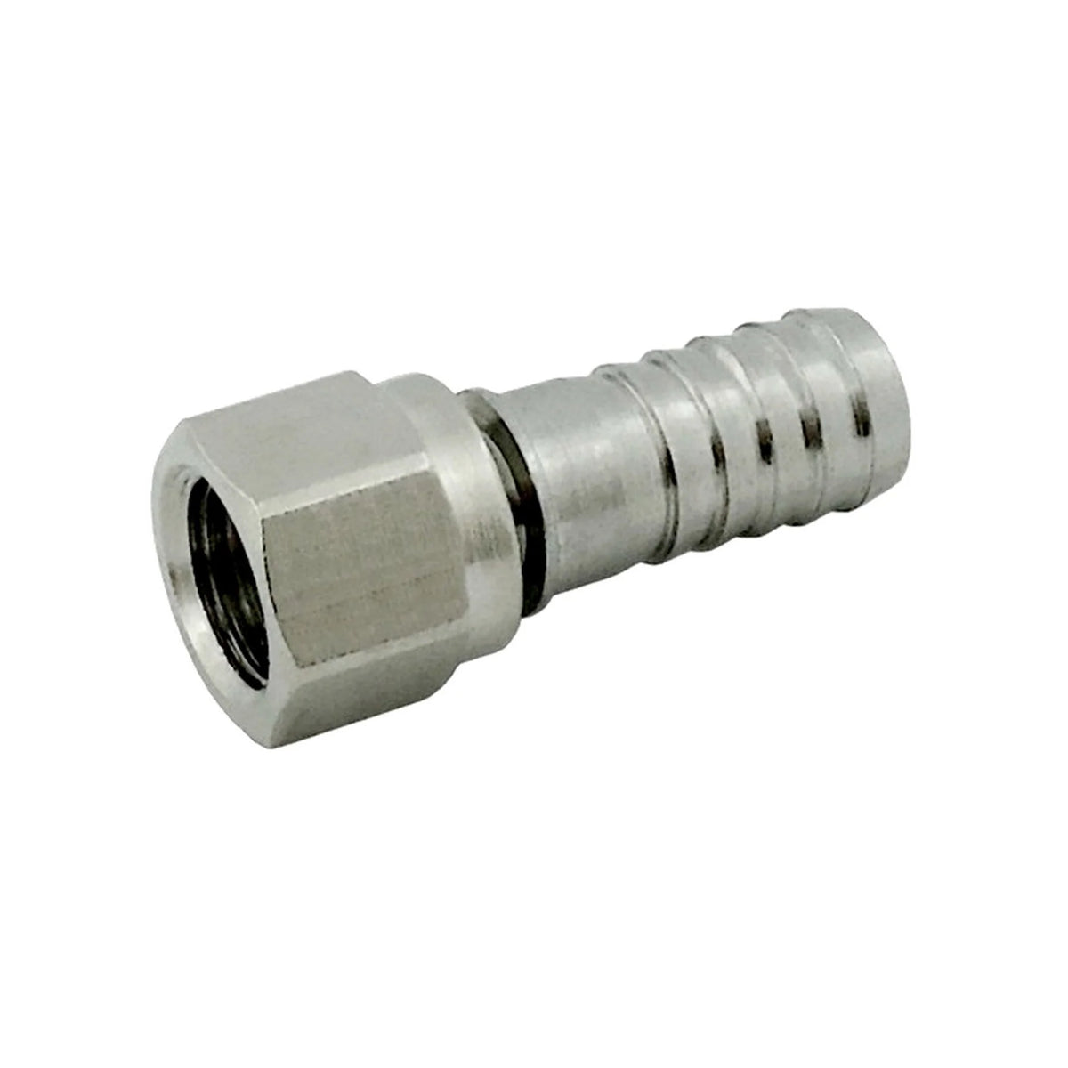 1Pc-Swivel Nut/Stem Set, 1/4" Female Flare x 3/8" B 304 Stainless Steel