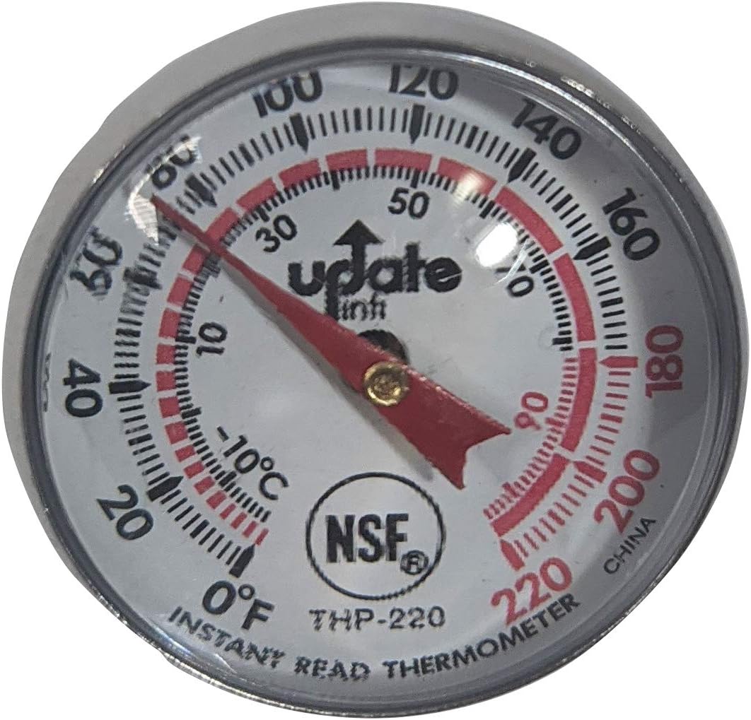 Update International 5 1/2" Long Dial Pocket Thermometer