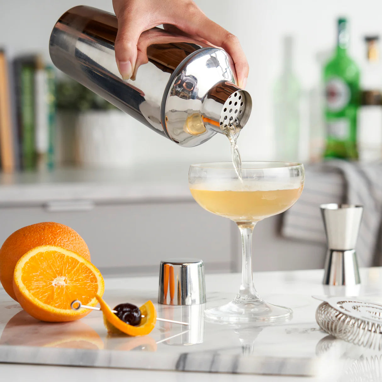 True Retro 24 oz Cocktail Shaker in Stainless Steel