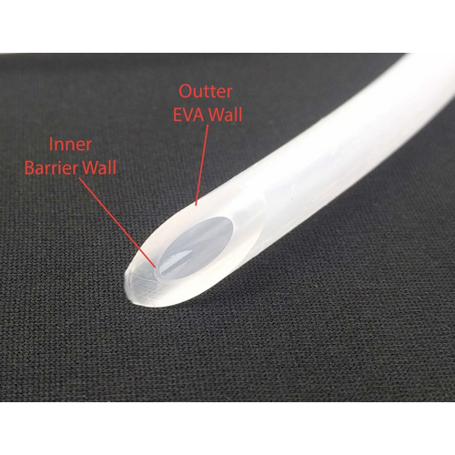 EVABarrier Double Wall Draft Tubing - 5 mm ID x 8 mm OD (per foot)
