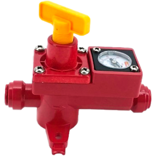 Duotight BlowTie 2 Diaphragm Spunding Valve/Built-In Pressure Gauge (0-15 PSI/8 mm Duotight)