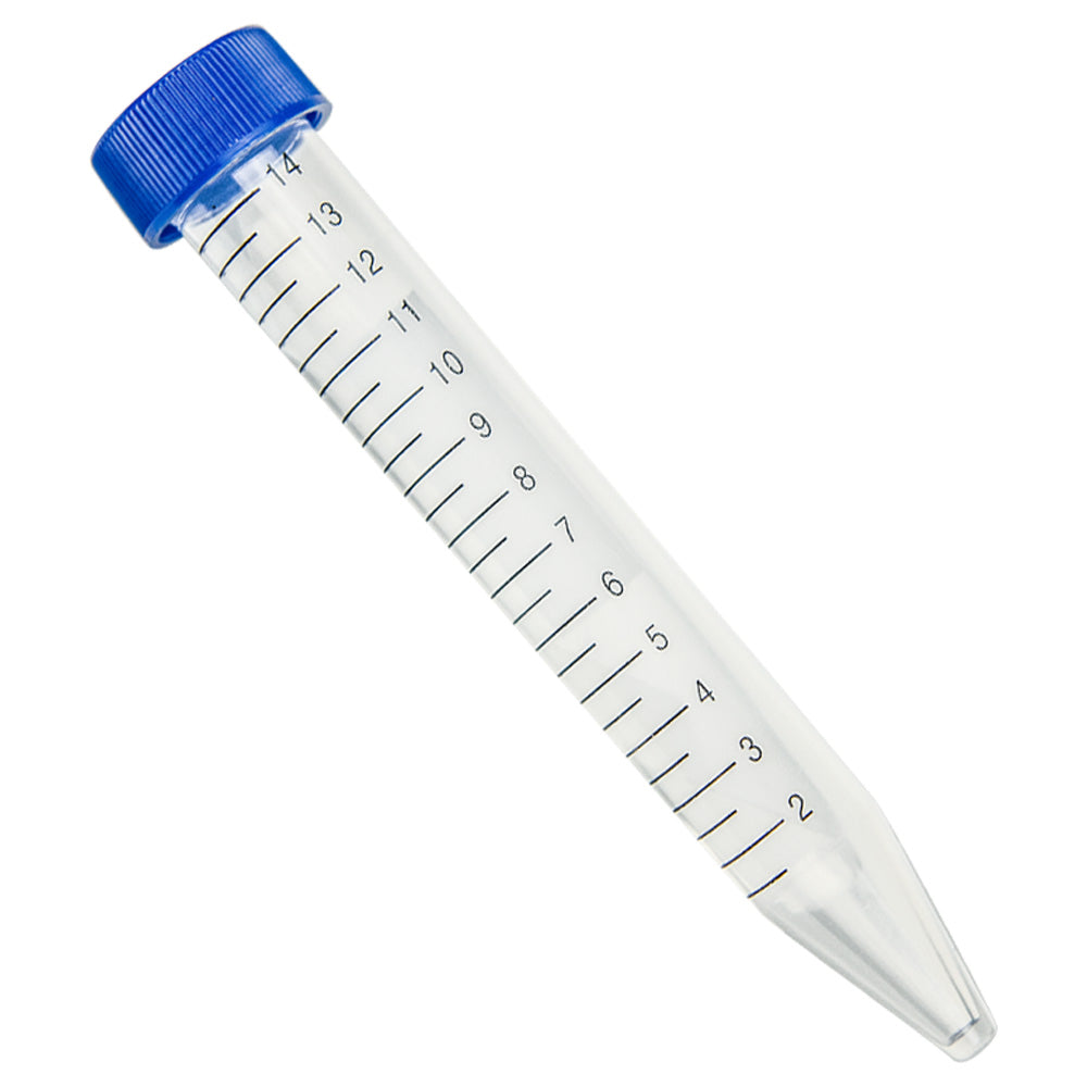 15mL Polypropylene Centrifuge Tubes with Attached Caps