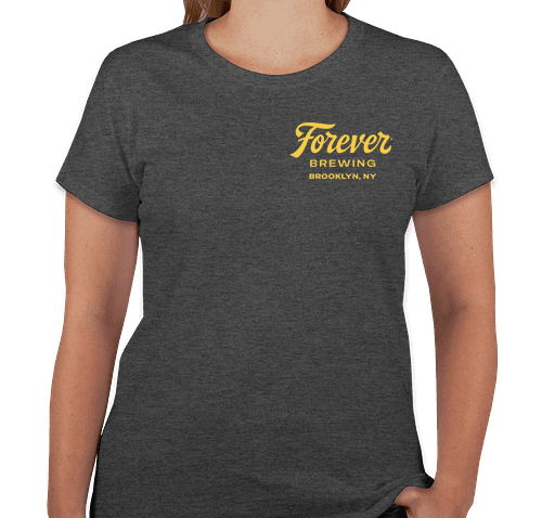 Forever Brewing Fem Cut Gray Shirt