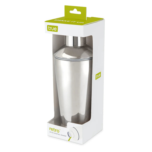 True Retro 24 oz Cocktail Shaker in Stainless Steel